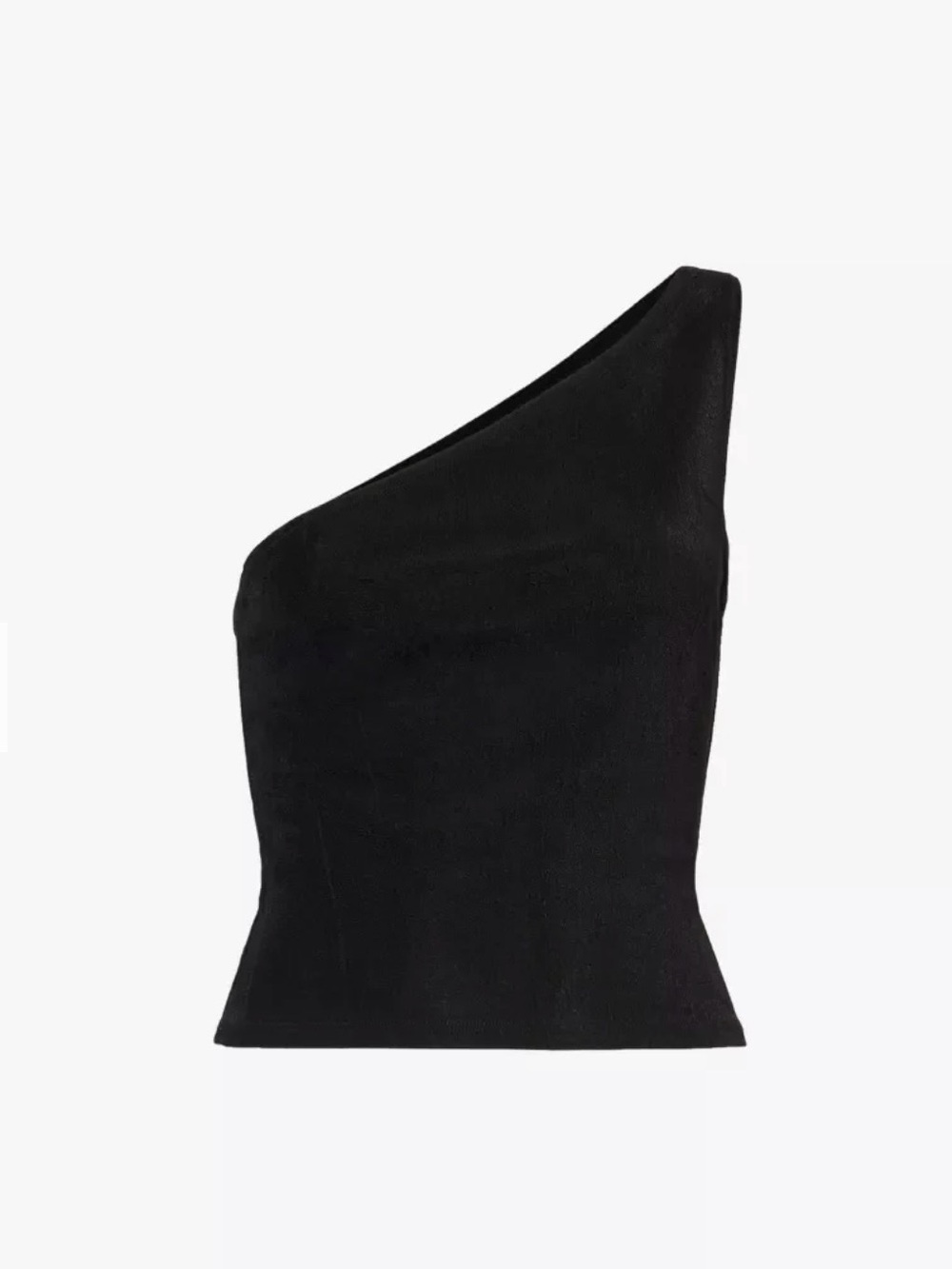 REFORMATION x LAURA HARRIER Maddie Knit One-Shoulder Black Women’s Dress Top NEW